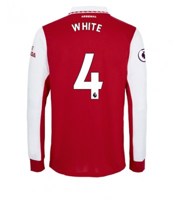 Arsenal Benjamin White #4 Hjemmedrakt 2022-23 Langermet